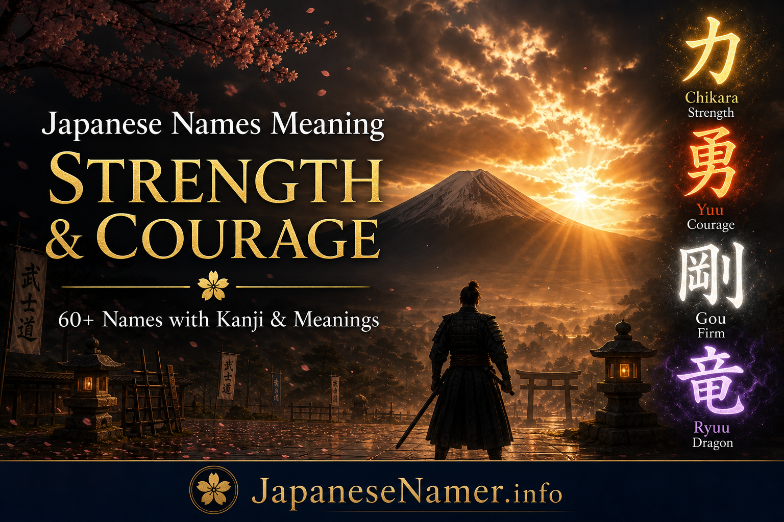 Japanese Names Meaning Strength & Courage: 60+ Powerful Names with Kanji & Meanings