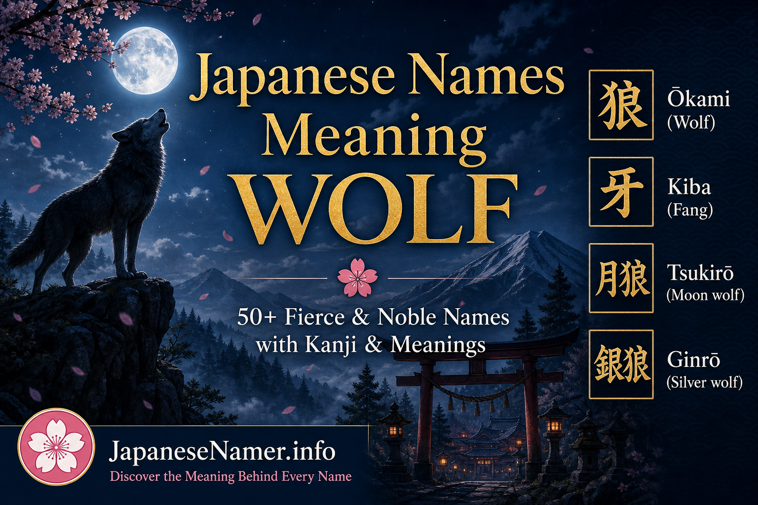 Japanese Names Meaning Wolf: 50+ Fierce & Noble Names with Kanji & Meanings