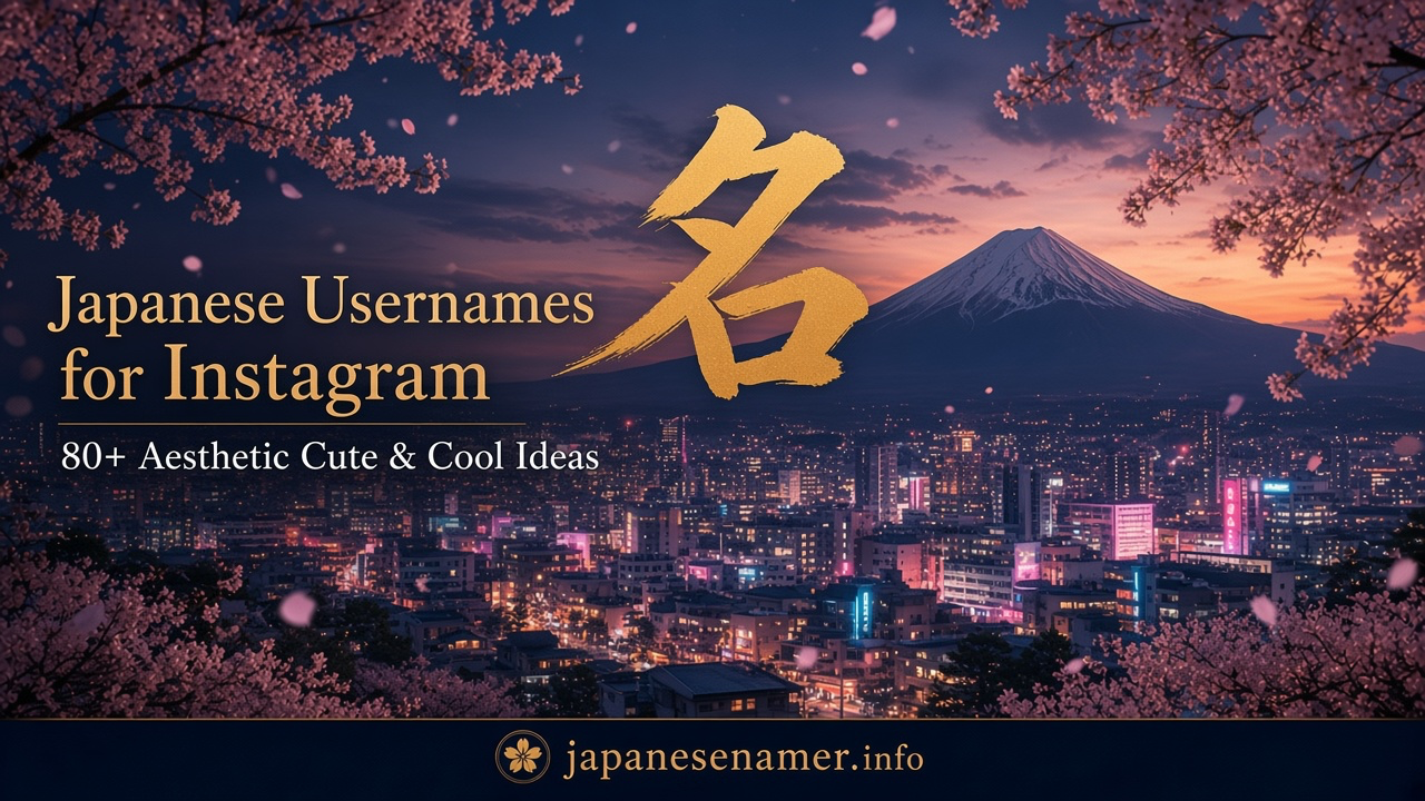 Japanese Usernames for Instagram & TikTok: 80+ Aesthetic, Cute & Cool Ideas (2026)